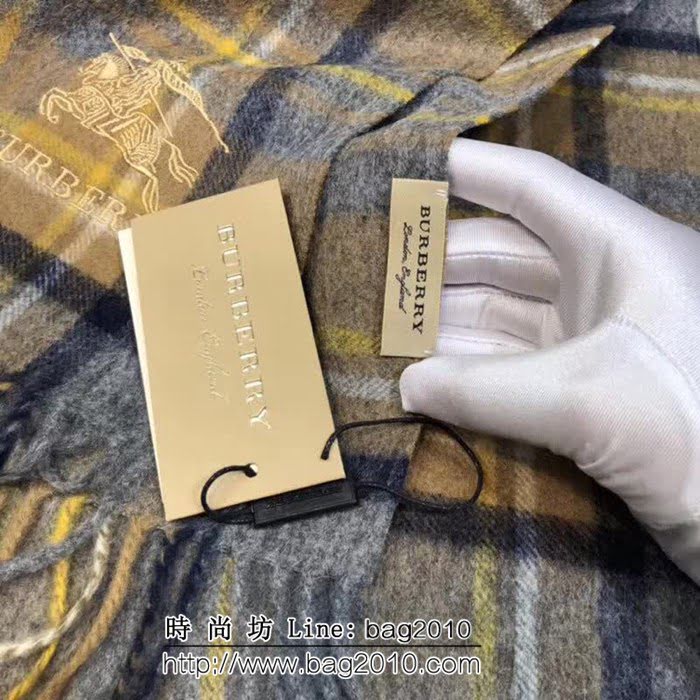 BURBERRY巴寶莉 海外專櫃最新情侶款 條紋羊絨圍巾 LLWJ6088